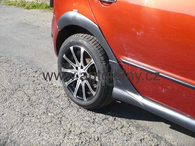 Plastové prahy+plastové lemy Škoda Fabia