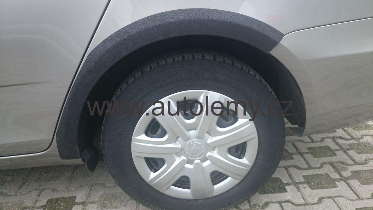 Plastové lemy Škoda Fabia II 06-14 combi