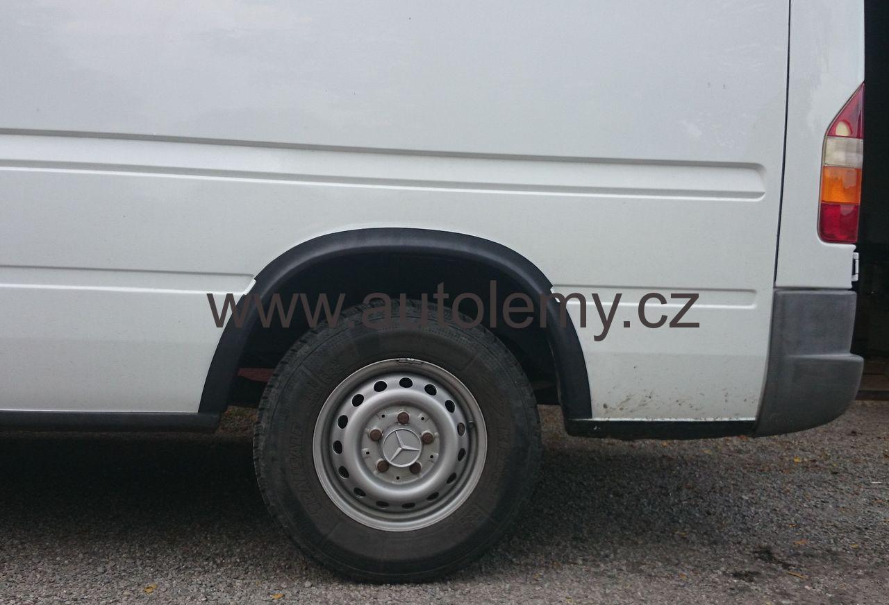 Plastové lemy blatníku Mercedes Sprinter, VW LT 1995-2005