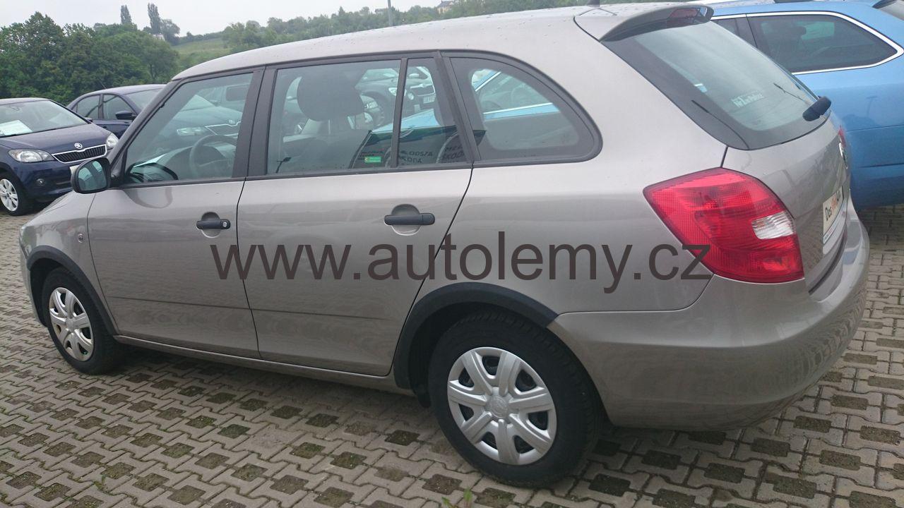 Plastové lemy Škoda Fabia II 06-14 combi