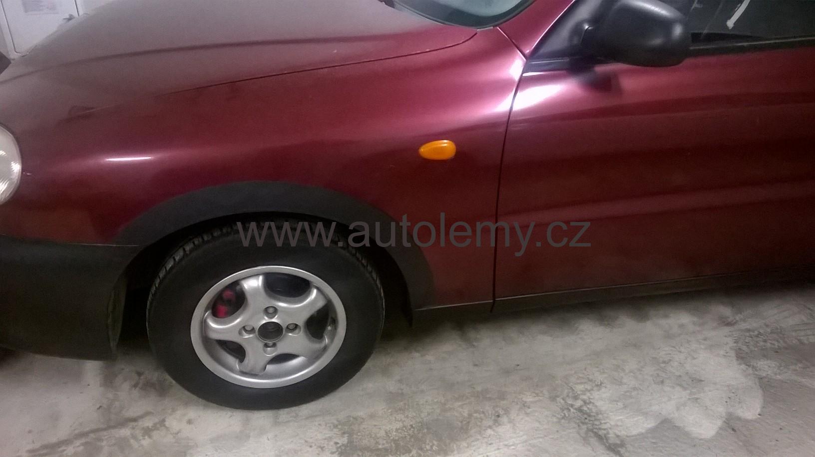 Plastové lemy blatníku Daewoo Lanos 1997-2004