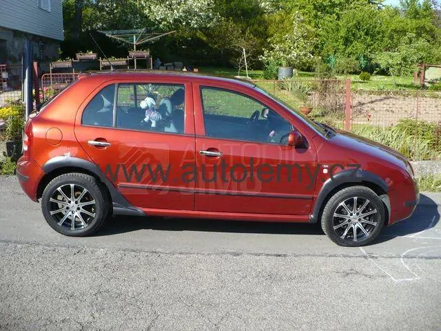 plastové lemy blatniku Škoda Fabia